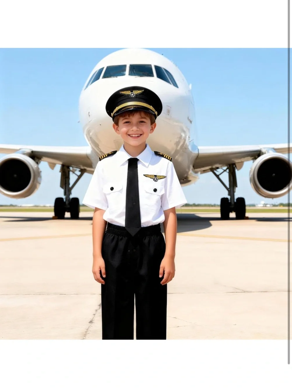 Kids Pilot Costume for Boys Airline Captain Pilot